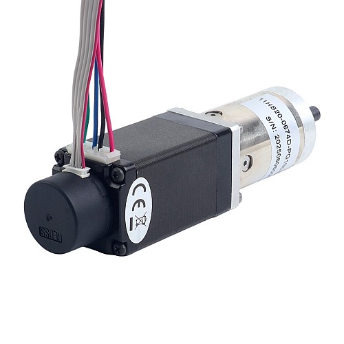 Nema 11 Closed-loop Geared Stepper L=51mm Gear Raio 100:1 Encoder 300PPR - 11HS20-0674D-PG100-E22-300 | StepperOnline CA