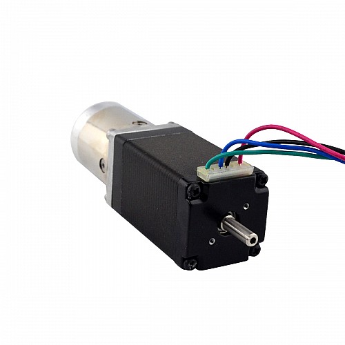 Nema 11 Stepper L=51mm w/ Rear Shaft & Screw Hole & Gear Ratio 14:1 Gearbox - 11HS20-0674D-PG14 | StepperOnline CA