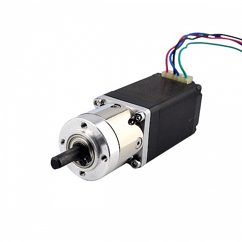 Nema 11 Stepper L=51mm w/ Rear Shaft & Screw Hole & Gear Ratio 5:1 Gearbox - 11HS20-0674D-PG5 | StepperOnline CA