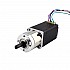Nema 11 Stepper L=51mm w/ Rear Shaft & Screw Hole & Gear Ratio 5:1 Gearbox