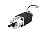 Nema 11 Stepper L=51mm w/ Rear Shaft & Screw Hole & Gear Ratio 5:1 Gearbox - 11HS20-0674D-PG5 | StepperOnline CA