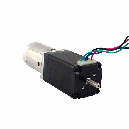 Nema 11 Stepper L=51mm w/ Rear Shaft & Screw Hole & Gear Ratio 51:1 Gearbox - 11HS20-0674D-PG51 | StepperOnline CA Nema 11 Stepper L=51mm w/ Rear Shaft & Screw Hole & Gear Ratio 51:1 Gearbox - 11HS20-0674D-PG51 | StepperOnline CA