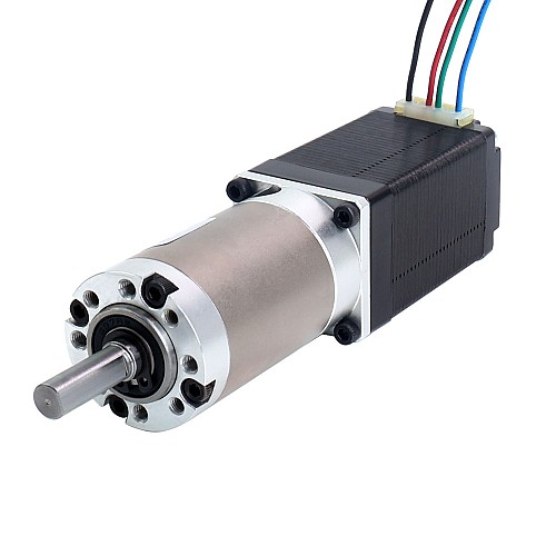 Nema 11 Stepper Motor Bipolar L=51mm w/ Gear Ratio 100:1 EG Series Planetary Gearbox - 11HS20-0704S-EGS100 | StepperOnline CA