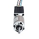 Nema 11 Stepper Motor Bipolar L=51mm w/ Gear Ratio 100:1 EG Series Planetary Gearbox - 11HS20-0704S-EGS100 | StepperOnline CA