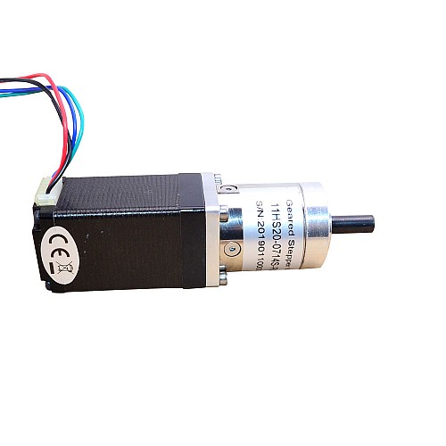 Nema 11 Stepper Motor 0.71A Bipolar L=51mm w/ Gear Ratio 100:1 Planetary Gearbox - 11HS20-0714S-PG100 | StepperOnline CA