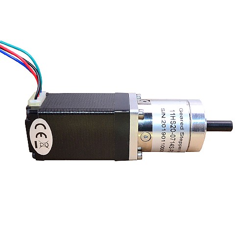 Nema 11 Stepper Motor 0.71A Bipolar L=51mm w/ Gear Ratio 14:1 Planetary Gearbox - 11HS20-0714S-PG14 | StepperOnline CA Nema 11 Stepper Motor 0.71A Bipolar L=51mm w/ Gear Ratio 14:1 Planetary Gearbox - 11HS20-0714S-PG14 | StepperOnline CA