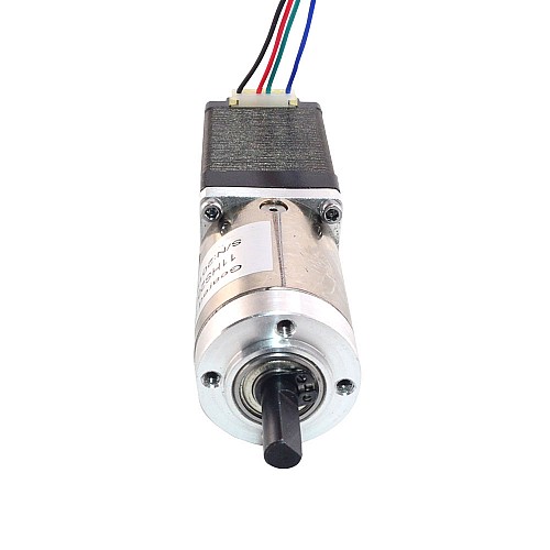 Nema 11 Stepper Motor 0.71A Bipolar L=51mm w/ Gear Ratio 50.9:1 Planetary Gearbox - 11HS20-0714S-PG51 | StepperOnline CA