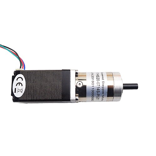 Nema 11 Stepper Motor 0.71A Bipolar L=51mm w/ Gear Ratio 50.9:1 Planetary Gearbox - 11HS20-0714S-PG51 | StepperOnline CA