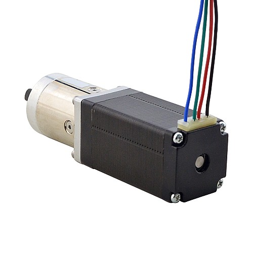 Nema 11 Stepper Motor Bipolar L=55mm w/ Gear Ratio 19:1 Planetary Gearbox - 11HS22-0904S-PG19 | StepperOnline CA