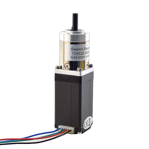 Nema 11 Stepper Motor Bipolar L=55mm w/ Gear Ratio 19:1 Planetary Gearbox - 11HS22-0904S-PG19 | StepperOnline CA