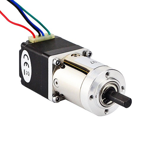 Nema 11 Stepper L=31mm w/ Rear Shaft & Gear Ratio 27:1 Planetary Gearbox - 11HS12-0674D-PG27 | StepperOnline CA