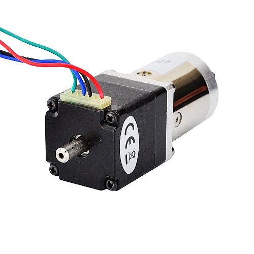 Nema 11 Stepper L=31mm w/ Rear Shaft & Gear Ratio 27:1 Planetary Gearbox - 11HS12-0674D-PG27 | StepperOnline CA