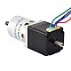Nema 11 Stepper L=31mm w/ Rear Shaft & Gear Ratio 27:1 Planetary Gearbox - 11HS12-0674D-PG27 | StepperOnline CA