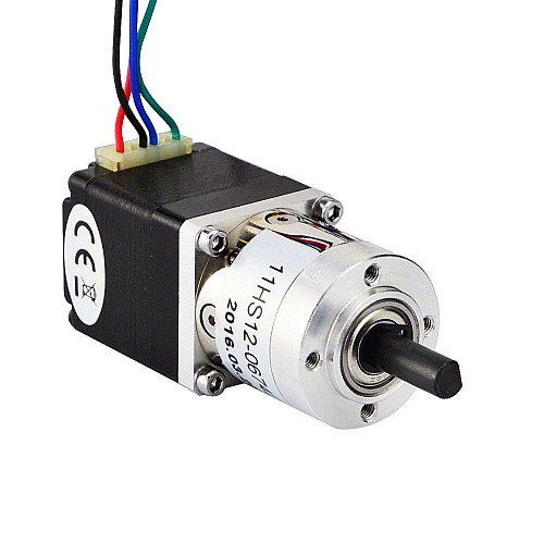 Nema 11 Stepper L=31mm w/ Rear Shaft & Gear Ratio 5:1 Planetary Gearbox - 11HS12-0674D-PG5 | StepperOnline CA