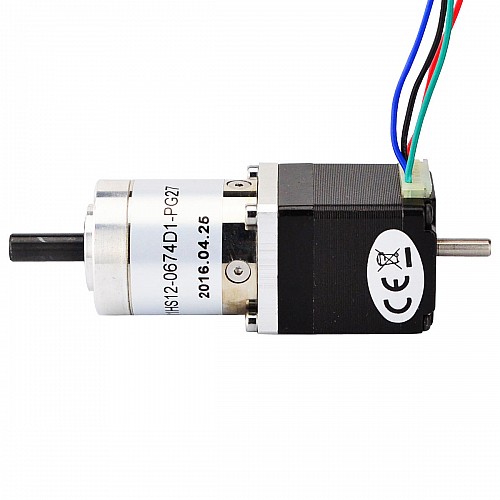 Nema 11 Stepper L=31mm w/ Rear Shaft & Screw Hole & Gear Ratio 27:1 Gearbox - 11HS12-0674D1-PG27 | StepperOnline CA