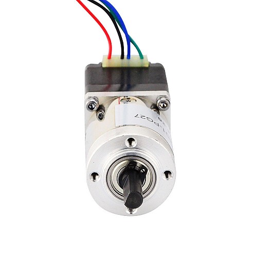 Nema 11 Stepper L=31mm w/ Rear Shaft & Screw Hole & Gear Ratio 27:1 Gearbox - 11HS12-0674D1-PG27 | StepperOnline CA