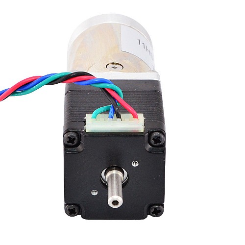 Nema 11 Stepper L=31mm w/ Rear Shaft & Screw Hole Gear Ratio 100:1 Gearbox - 11HS12-0674D1-PG100 | StepperOnline CA