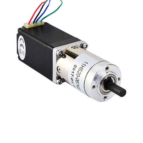Nema 11 Stepper Motor Bipolar L=51mm 0.67A w/ Gear Ratio 100:1 Planetary Gearbox - 11HS20-0674S-PG100 | StepperOnline CA