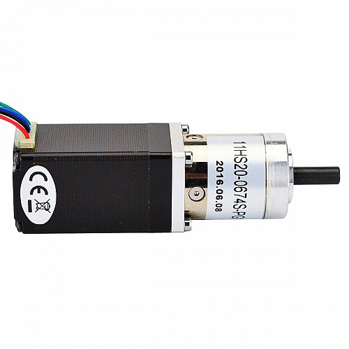 Nema 11 Stepper Motor Bipolar L=51mm w/ Gear Ratio 19:1 Planetary Gearbox - 11HS20-0674S-PG19 | StepperOnline CA