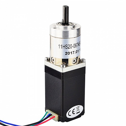 Nema 11 Stepper Motor Bipolar L=51mm w/ Gear Ratio 27:1 Planetary Gearbox - 11HS20-0674S-PG27 | StepperOnline CA