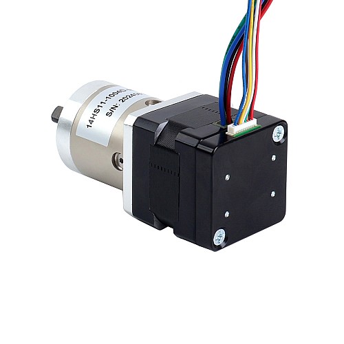Nema 14 Stepper Motor with Planetary Gearbox Gear Ratio 19:1 & Magnetic Encoder 1000PPR(4000CPR) - 14HS11-1004D-ME1K-PG19 | StepperOnline CA