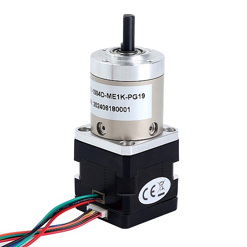 Nema 14 Stepper Motor with Planetary Gearbox Gear Ratio 19:1 & Magnetic Encoder 1000PPR(4000CPR) - 14HS11-1004D-ME1K-PG19 | StepperOnline CA