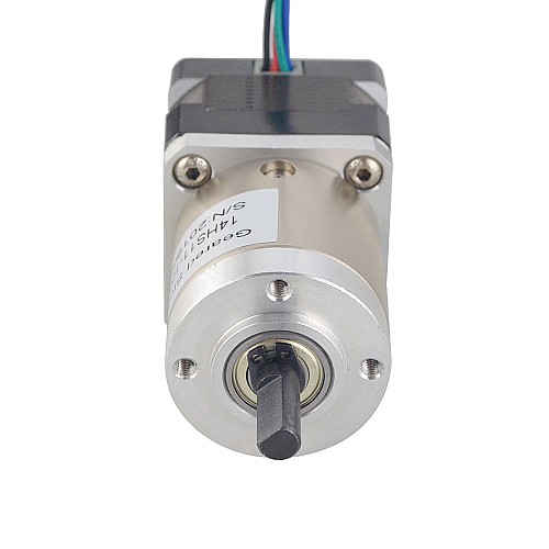Nema 14 Stepper Motor Bipolar L=28mm w/ Gear Ratio 19:1 Planetary Gearbox - 14HS11-1004D-PG19 | StepperOnline CA
