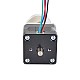 Nema 14 Dual Shaft Stepper Motor Bipolar L=28mm w/ Gear Ratio 19:1 Planetary Gearbox 9.5mm Rear Shaft Length - 14HS11-1004D-PG19-AR3 | StepperOnline CA