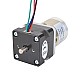 Nema 14 Dual Shaft Stepper Motor Bipolar L=28mm w/ Gear Ratio 19:1 Planetary Gearbox 9.5mm Rear Shaft Length - 14HS11-1004D-PG19-AR3 | StepperOnline CA