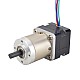 Nema 14 Dual Shaft Stepper Motor Bipolar L=28mm w/ Gear Ratio 19:1 Planetary Gearbox 9.5mm Rear Shaft Length - 14HS11-1004D-PG19-AR3 | StepperOnline CA