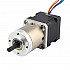 Nema 14 Stepper L=34mm w/ Rear Shaft & Screw Hole & Gear Ratio 19:1 Gearbox