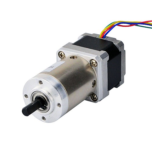 Nema 14 Stepper Motor Bipolar L=34mm w/ Gear Ratio 100:1 Planetary Gearbox - 14HS13-0804S-PG100 | StepperOnline CA