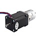 Nema 14 Stepper L=52mm w/ Rear Shaft & Screw Hole & Gear Ratio 14:1 Gearbox - 14HS20-1504D-PG14 | StepperOnline CA