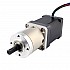 Nema 14 Stepper L=52mm w/ Rear Shaft & Screw Hole & Gear Ratio 14:1 Gearbox