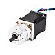 Nema 14 Stepper L=52mm w/ Rear Shaft & Gear Ratio 4:1 Planetary Gearbox - 14HS20-1504D-PG4 | StepperOnline CA