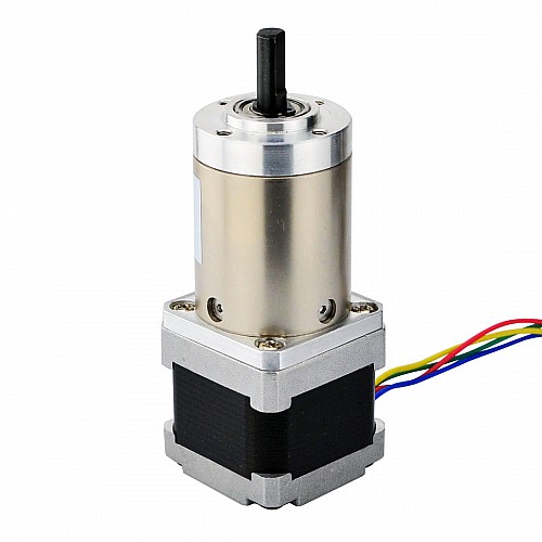 Nema 14 Stepper Motor Bipolar L=34mm w/ Gear Ratio 100:1 Planetary Gearbox - 14HS13-0804S-PG100 | StepperOnline CA