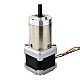 Nema 14 Stepper Motor Bipolar L=34mm w/ Gear Ratio 100:1 Planetary Gearbox - 14HS13-0804S-PG100 | StepperOnline CA