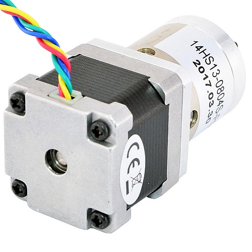 Nema 14 Stepper Motor Bipolar L=34mm w/ Gear Ratio 19:1 Planetary Gearbox - 14HS13-0804S-PG19 | StepperOnline CA