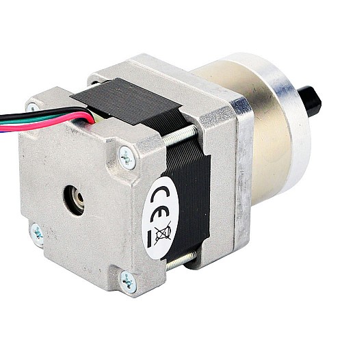 Nema 16 Stepper Motor Bipolar L=34mm w/ Gear Ratio 5:1 Planetary Gearbox - 16HS13-0604S-PG5 | StepperOnline CA