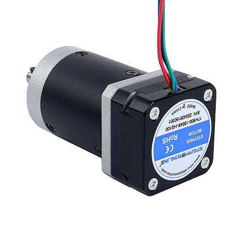 Nema 17 Stepper Motor Bipolar L=20.5mm w/ Gear Ratio 100:1 Planetary Gearbox - 17HS08-1004S-HG100 | StepperOnline CA
