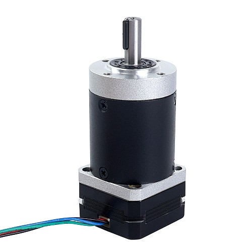 Nema 17 Stepper Motor Bipolar L=20.5mm w/ Gear Ratio 100:1 Planetary Gearbox - 17HS08-1004S-HG100 | StepperOnline CA