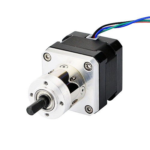 Nema 17 Stepper Bipolar L=34mm w/ Gear Ratio 5:1 Small Planetary Gearbox - 17HS13-0404S-CG5 | StepperOnline CA