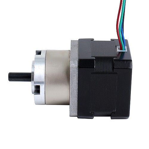 Nema 17 Stepper Motor Bipolar L=34mm w/ Gear Ratio 5:1 Planetary Gearbox with 300mm Cable & Connector - 17HS13-0404S-PG5-C4 | StepperOnline CA
