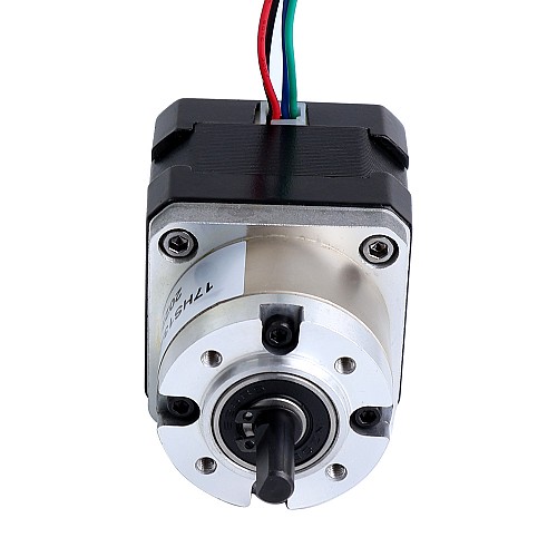 Nema 17 Stepper Motor Bipolar L=34mm w/ Gear Ratio 5:1 Planetary Gearbox with 300mm Cable & Connector - 17HS13-0404S-PG5-C4 | StepperOnline CA