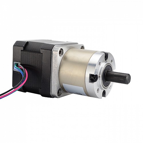 Nema 17 Stepper Motor Bipolar L=39mm w/ Gear Ratio 19:1 Planetary Gearbox - 17HS15-0404S-PG19 | StepperOnline CA
