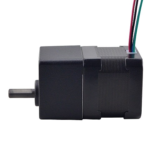 Nema 17 Stepper Motor Spur Gearbox Gear Ratio 10:1 - 17HS15-1684S-SG10 | StepperOnline CA