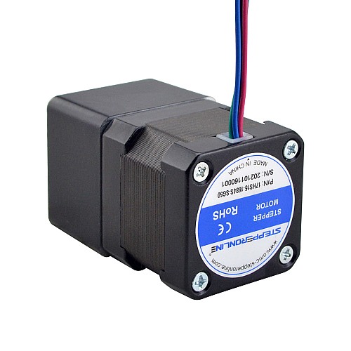 Nema 17 Stepper Motor L=28mm w/ Spur Gearbox Gear Ratio 50:1 - 17HS11-0704S-SG50 | StepperOnline CA Nema 17 Stepper Motor L=28mm w/ Spur Gearbox Gear Ratio 50:1 - 17HS11-0704S-SG50 | StepperOnline CA