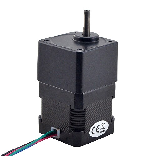 Nema 17 Stepper Motor L=28mm w/ Spur Gearbox Gear Ratio 50:1 - 17HS11-0704S-SG50 | StepperOnline CA Nema 17 Stepper Motor L=28mm w/ Spur Gearbox Gear Ratio 50:1 - 17HS11-0704S-SG50 | StepperOnline CA