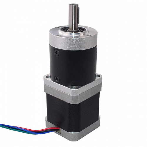 Nema 17 Stepper Motor L=48mm Gear Ratio 20:1 High Precision Planetary Gearbox - 17HS19-1684S-HG20 | StepperOnline CA
