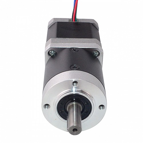 Nema 17 Stepper Motor L=48mm Gear Ratio 20:1 High Precision Planetary Gearbox - 17HS19-1684S-HG20 | StepperOnline CA